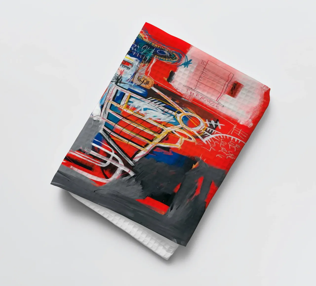 Basquiat La Hara Print | Neo-Expressionist Iconic Art torchon de NorwesClub
