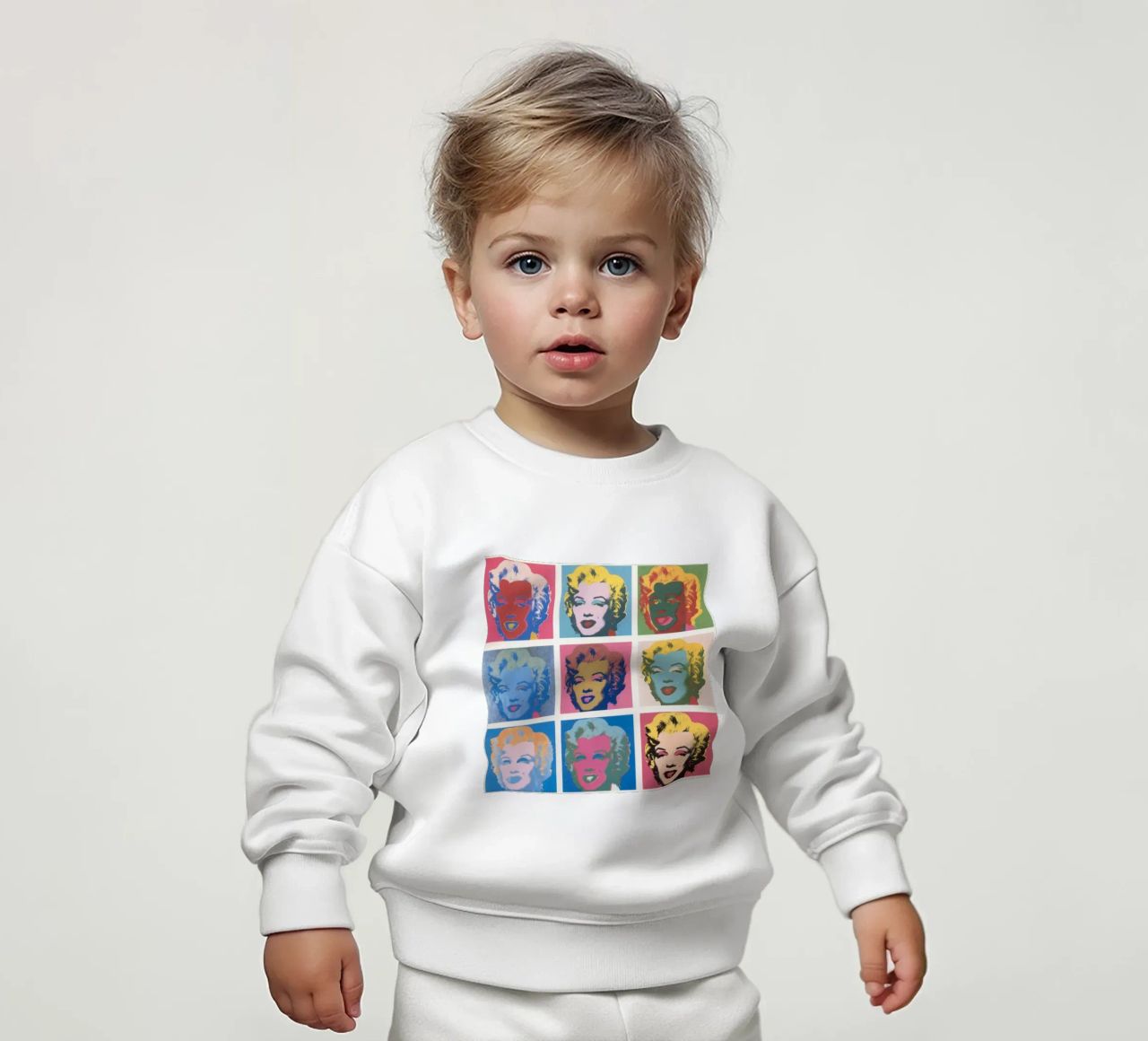 Andy Warhol Marilyn Monroe | Ikonische Pop Art Druck Baby Sweatshirt von NorwesClub
