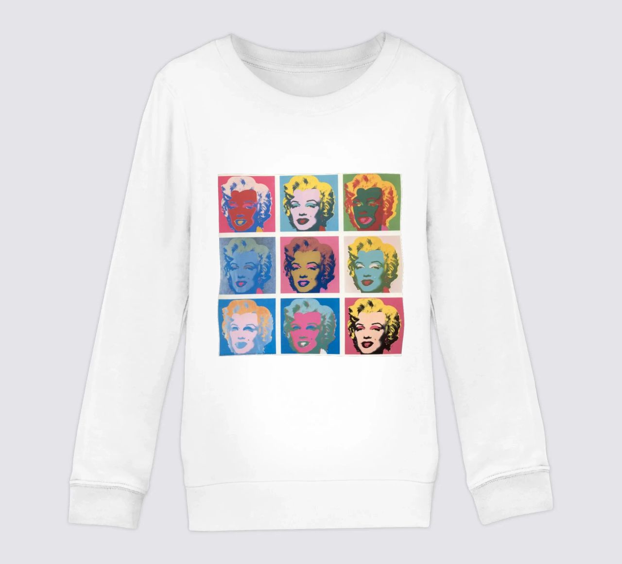Andy Warhol Marilyn Monroe | Ikonische Pop Art Druck Kinder Sweatshirt von NorwesClub