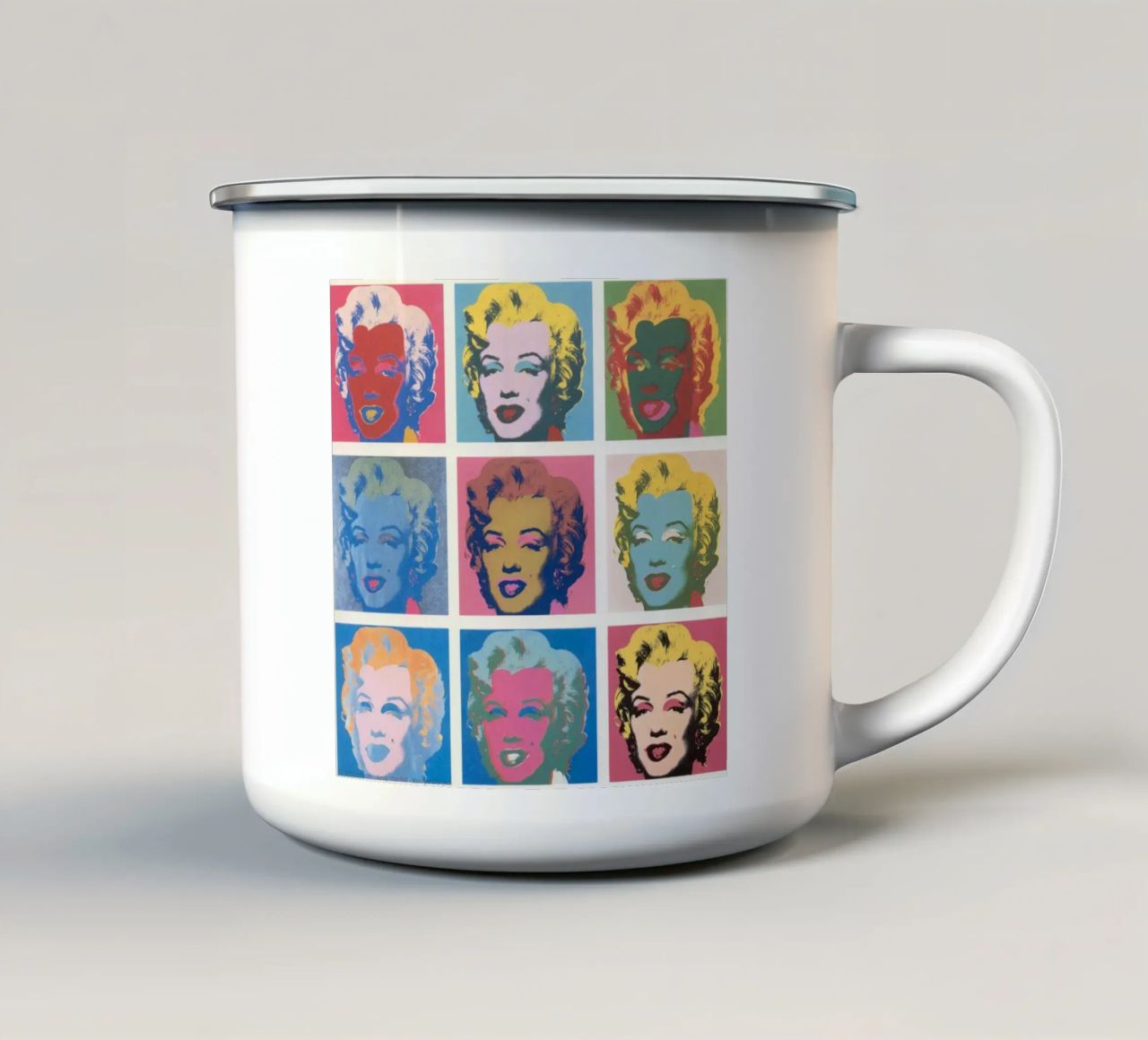 Andy Warhol Marilyn Monroe | Ikonische Pop Art Druck Emaille Tasse von NorwesClub