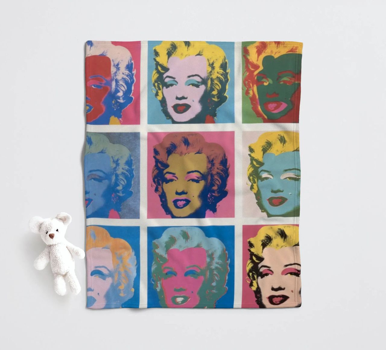 Andy Warhol Marilyn Monroe | Ikonische Pop Art Druck Fleecedecke von NorwesClub