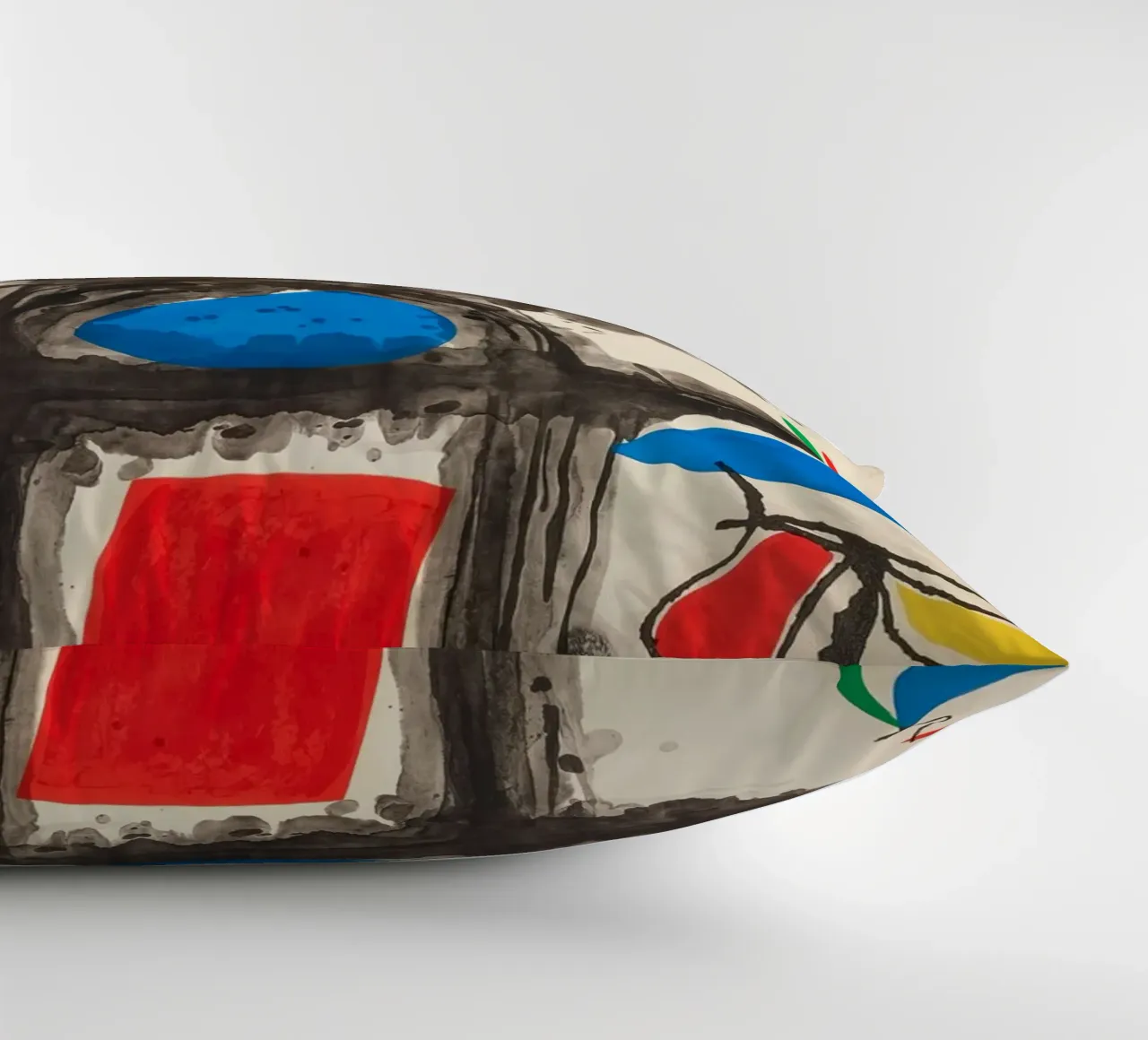 Miró Pico della Mirandola | Vibrant Abstract Art decorative cushion by NorwesClub