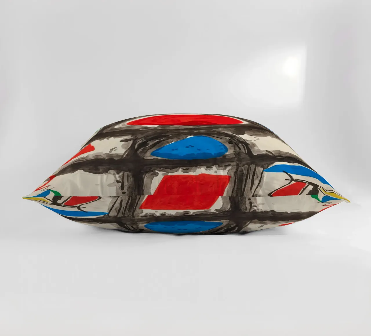 Miró Pico della Mirandola | Vibrant Abstract Art decorative cushion by NorwesClub