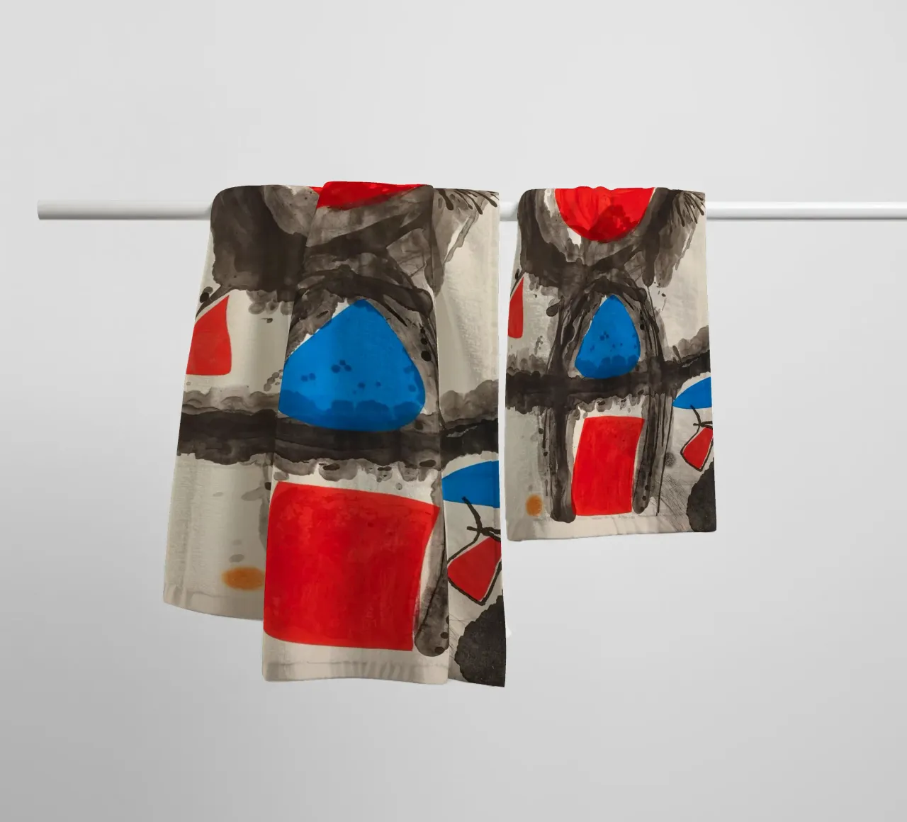 Miró Pico della Mirandola | Vibrant Abstract Art towel by NorwesClub