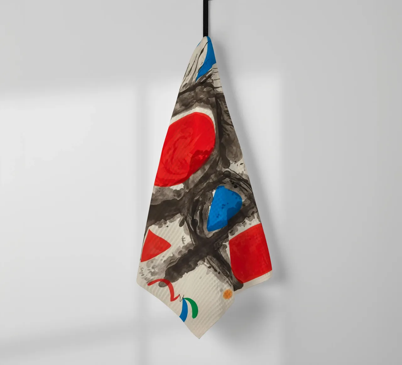 Miró Pic de la Mirandole | Vibrant Abstract Art torchon de NorwesClub