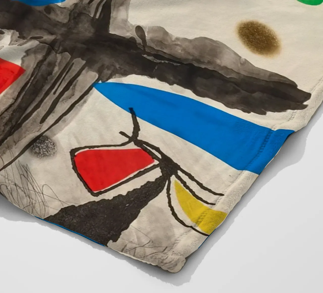Miró Pico della Mirandola | Levendige abstracte kunst fleecedeken van NorwesClub