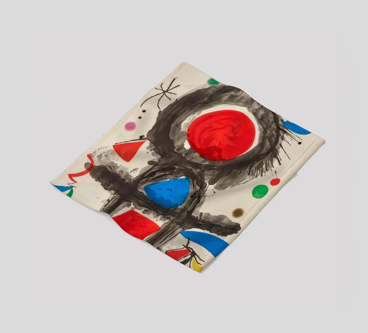Miró Pico della Mirandola | Levendige abstracte kunst fleecedeken van NorwesClub