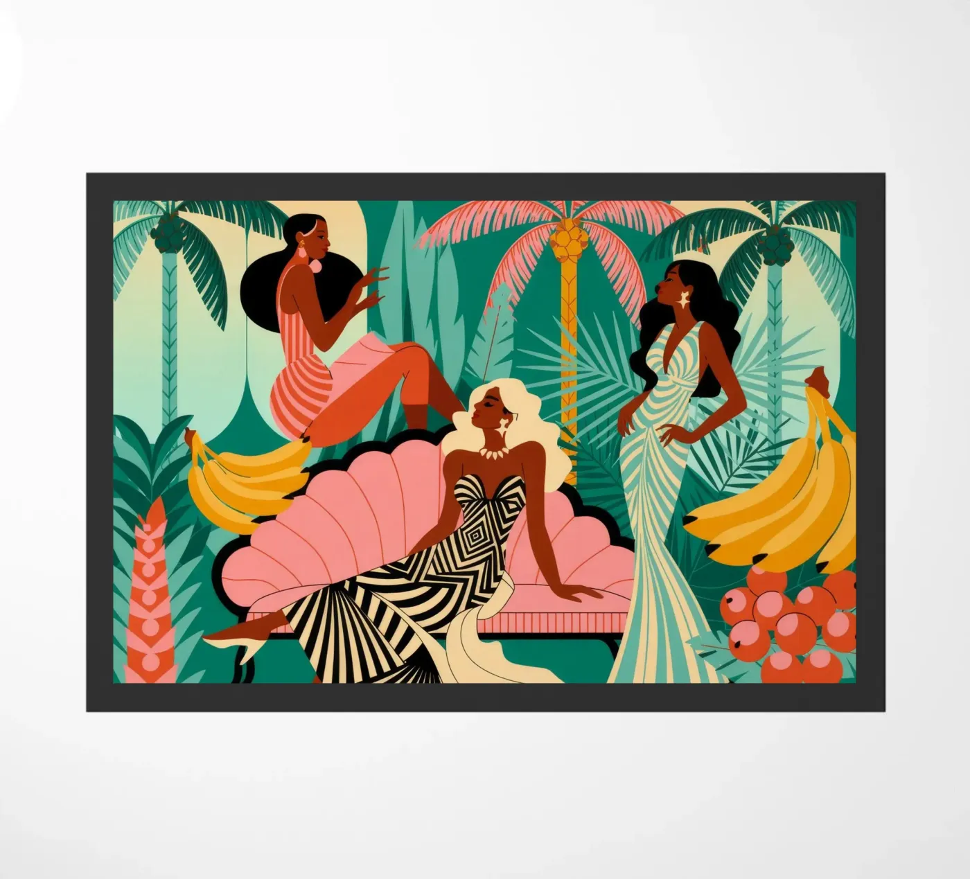 Exotic Dance doormat by Murni Strokes