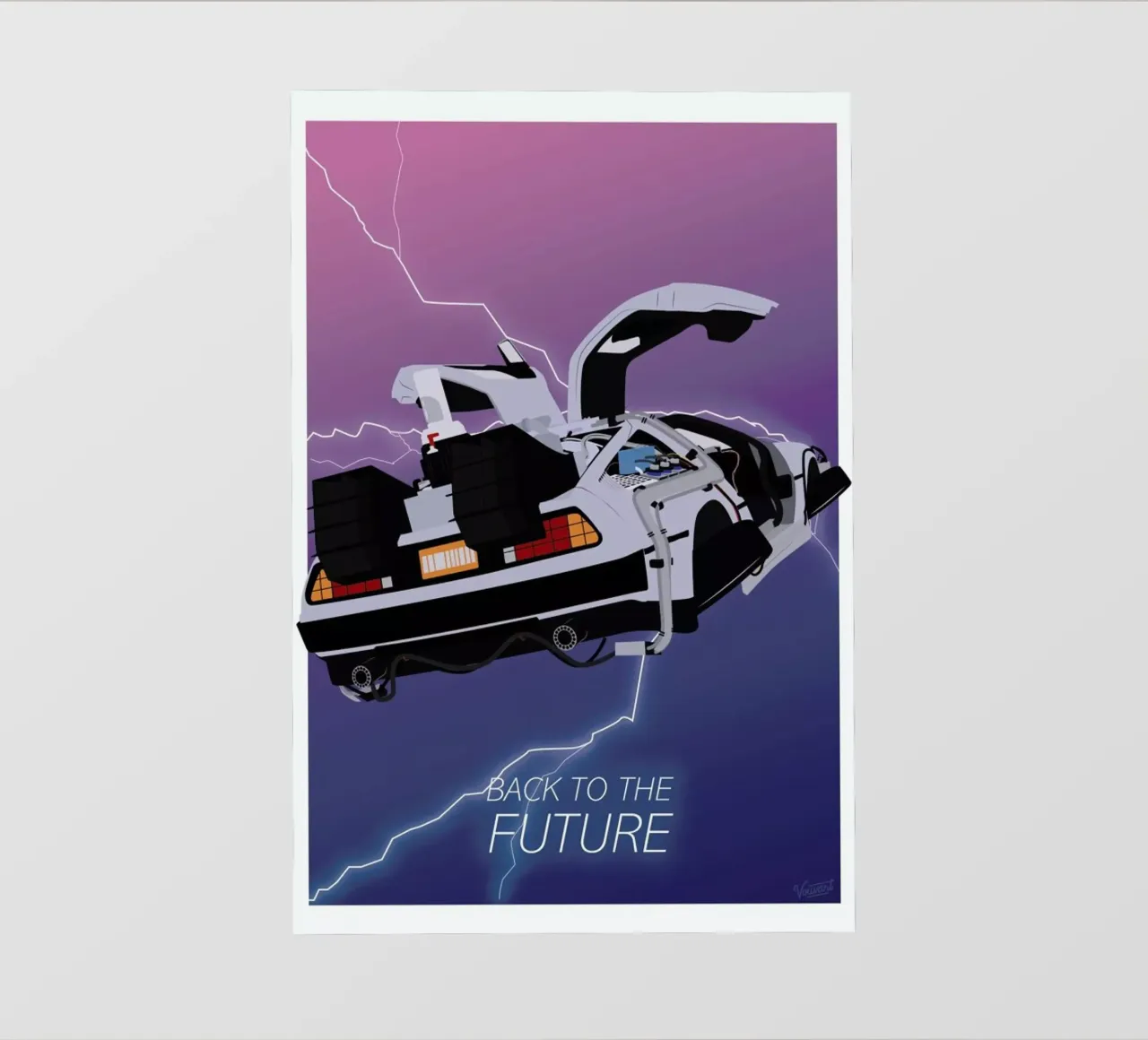 Back To The Future pellicola backlit da Gallery Print and Art Limited