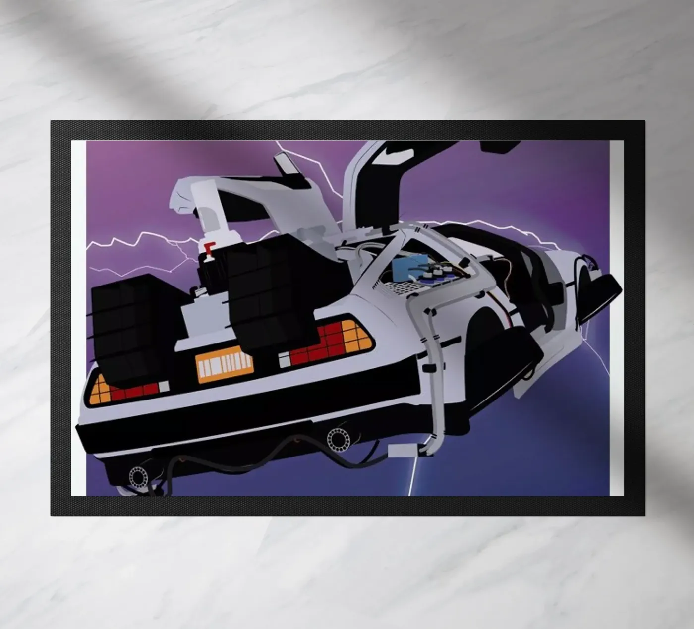 Back To The Future doormat by Gallery Print and Art Limited
