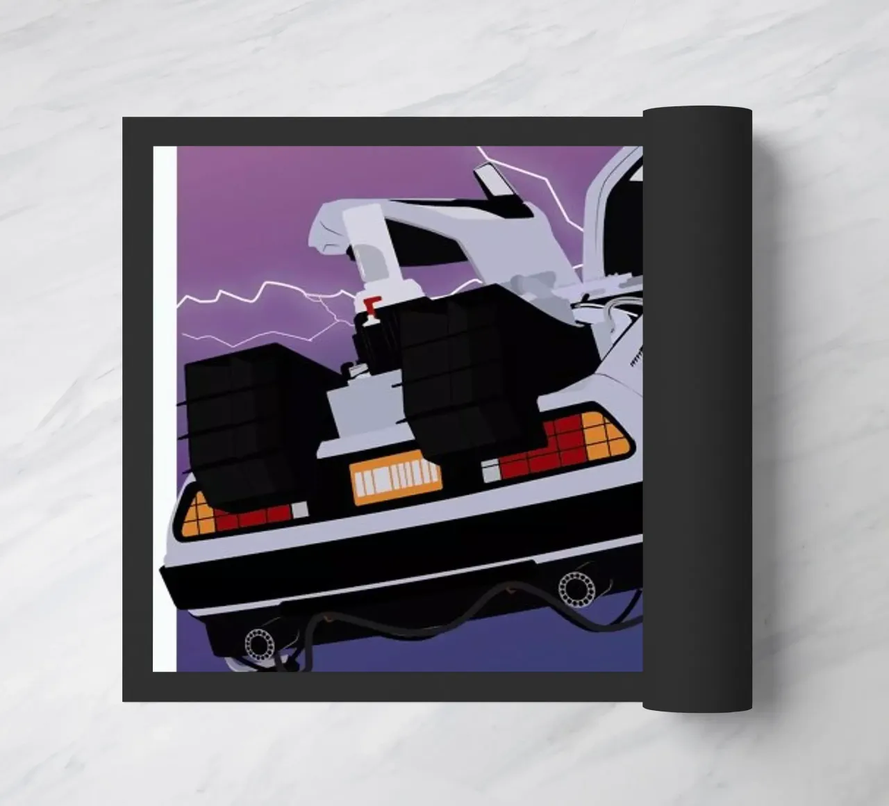 Back To The Future doormat by Gallery Print and Art Limited