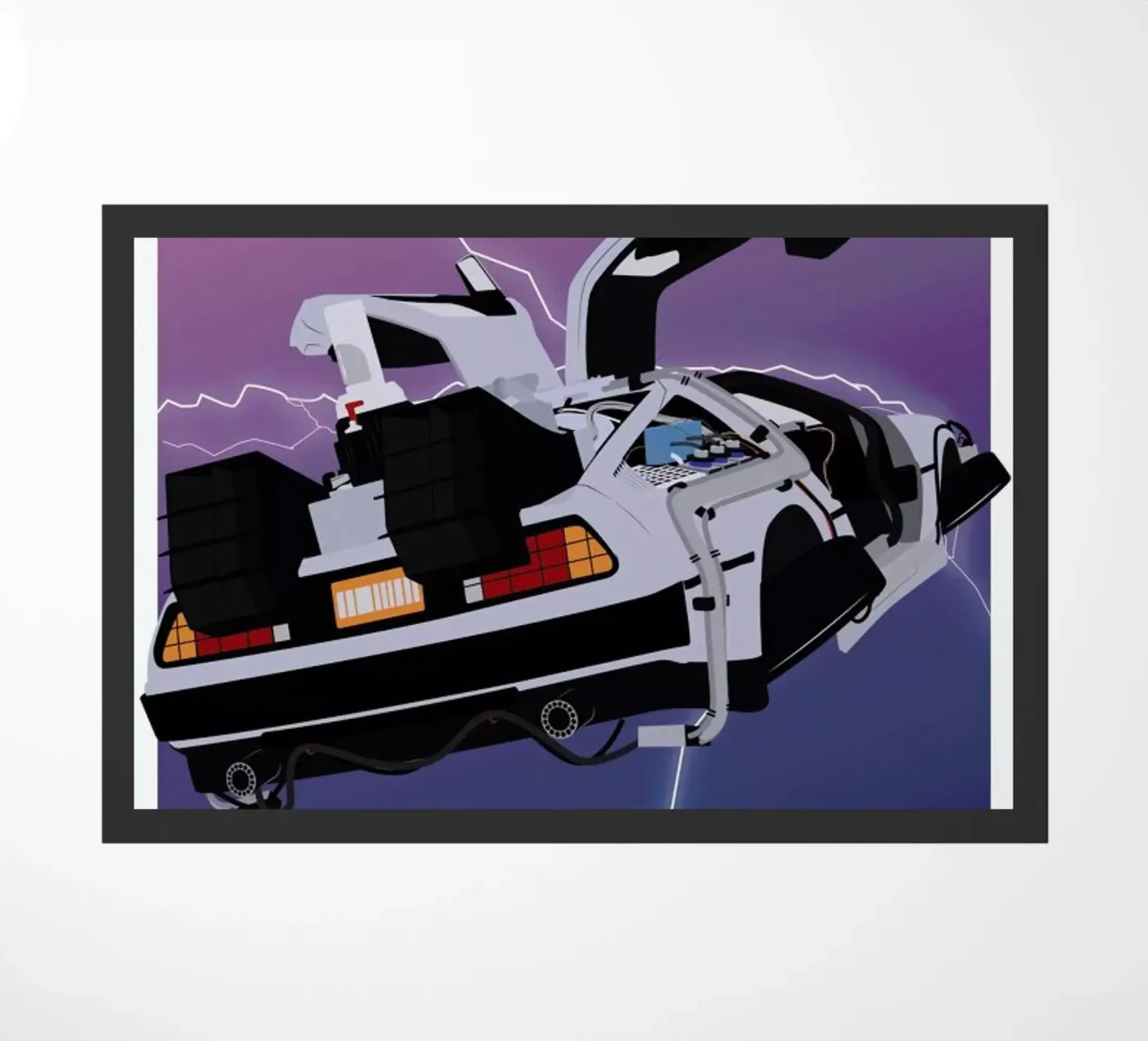 Back To The Future doormat by Gallery Print and Art Limited