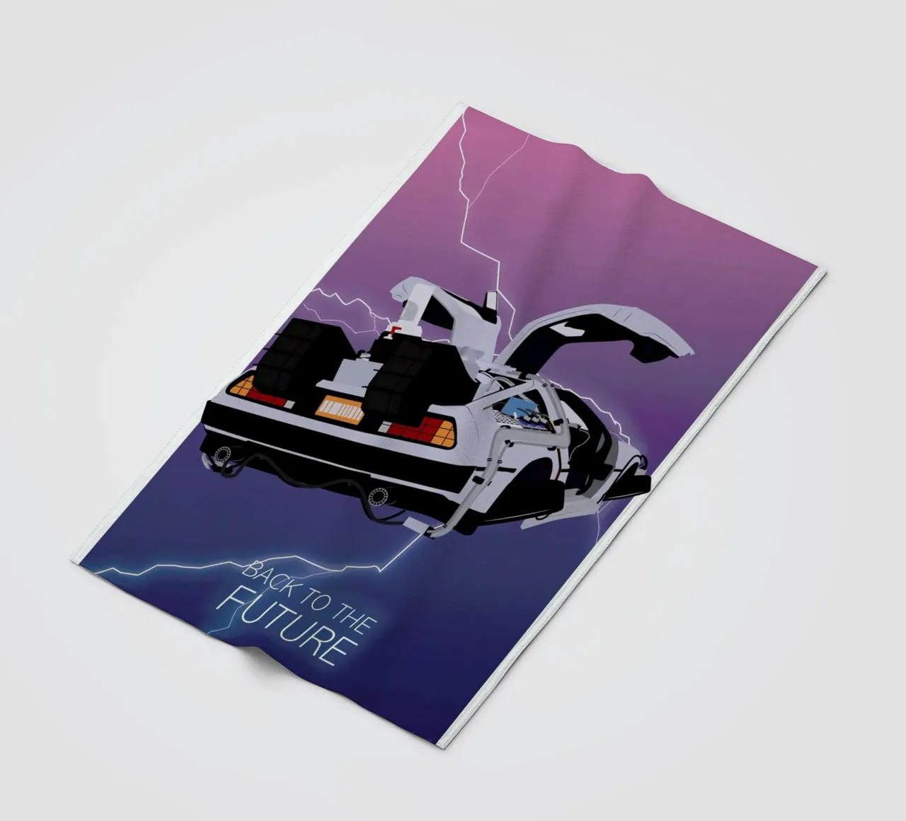 Back To The Future coperta in pile da Gallery Print and Art Limited