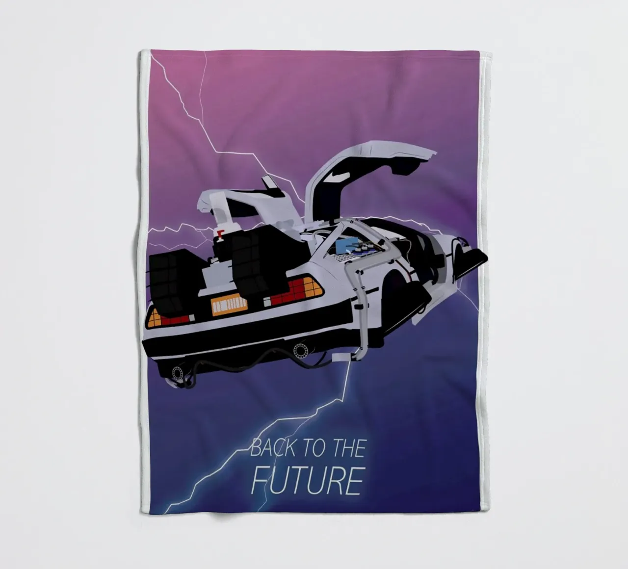Back To The Future coperta in pile da Gallery Print and Art Limited