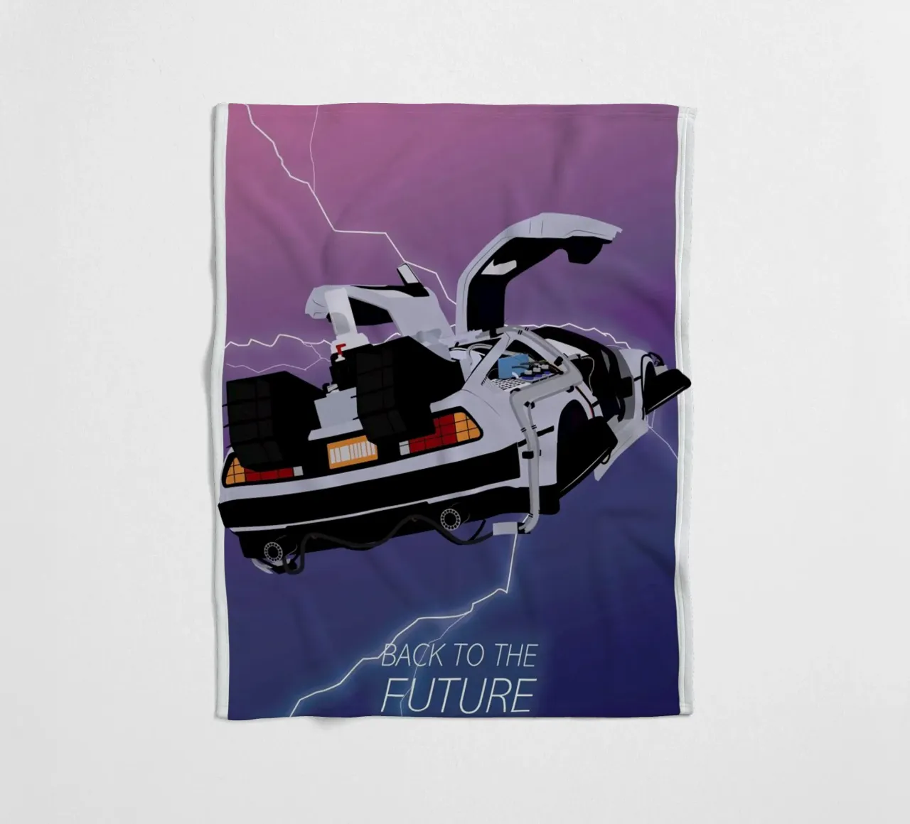 Back To The Future coperta in pile da Gallery Print and Art Limited