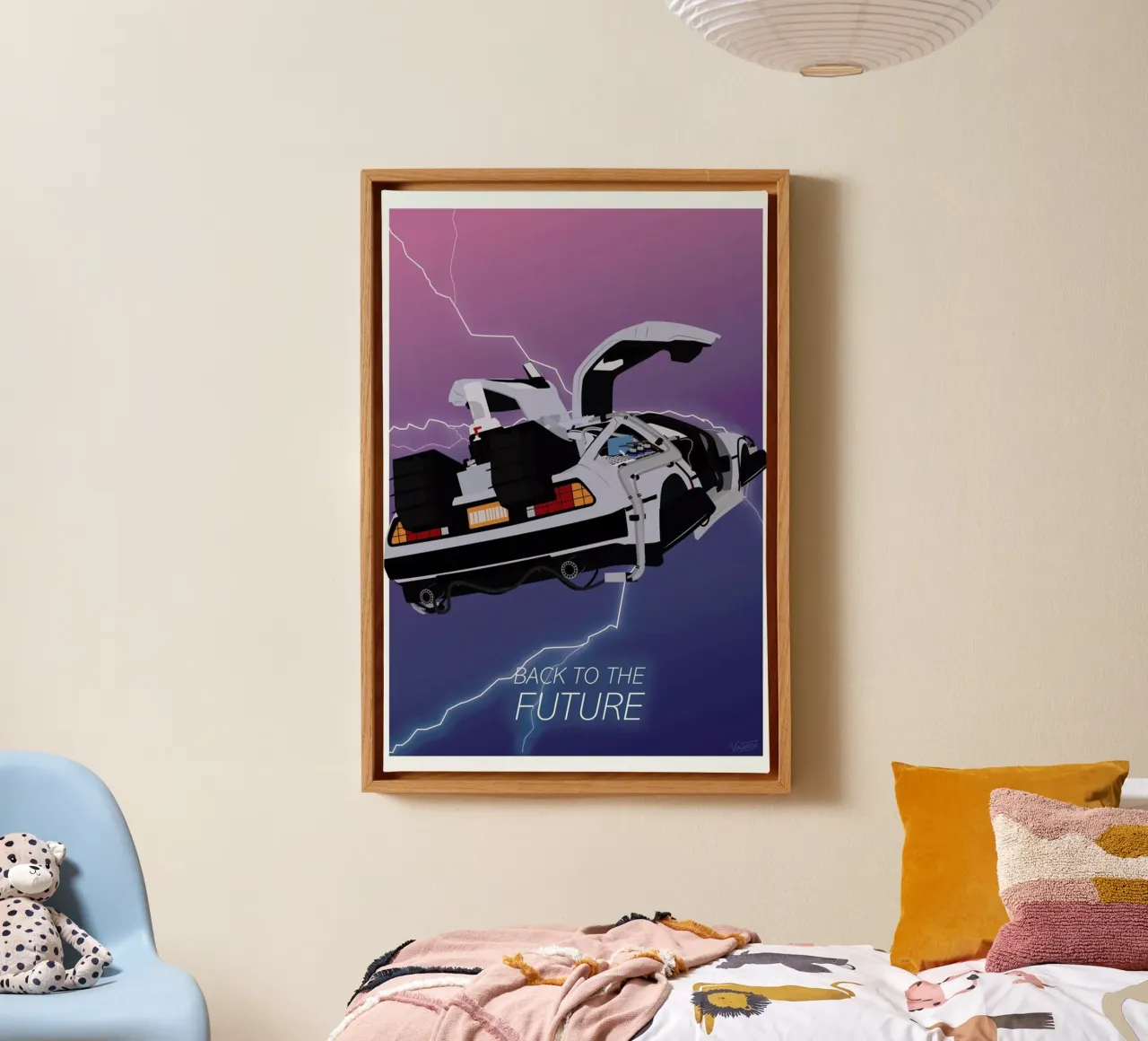 Back To The Future tela con Cornice a cassetta da Gallery Print and Art Limited