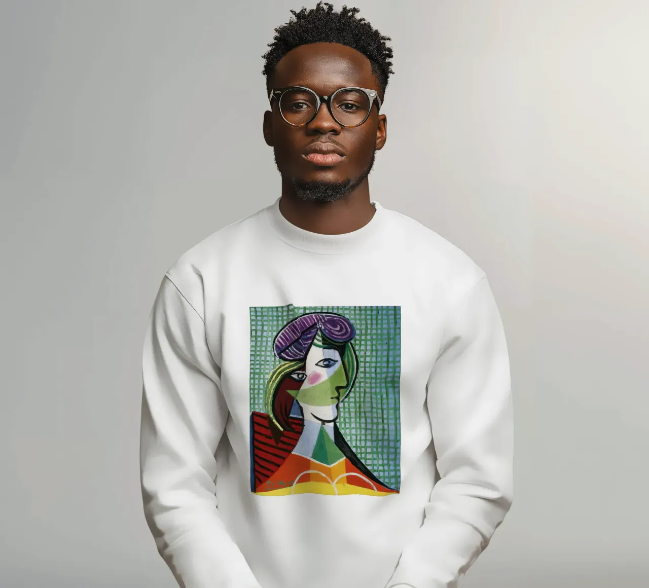Picasso - Tête de femme - Impression - Portrait cubiste sweat de NorwesClub