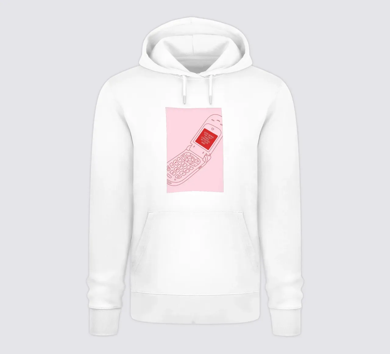 Retro Flip Phone Art | Smetti di ostacolarti felpa con cappuccio da NorwesClub