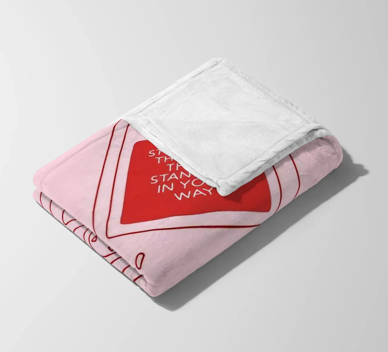 Retro Flip Phone Art | Stop Standing In Your Way fleece blanket by NorwesClub