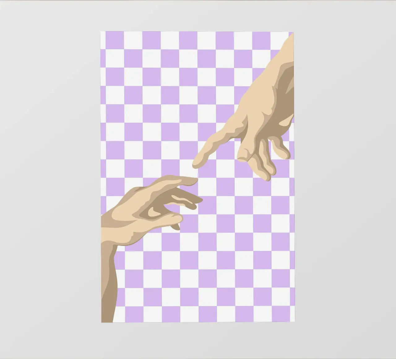 Création d'Adam Mains | Minimalist Graphic Print bâche pvc de NorwesClub