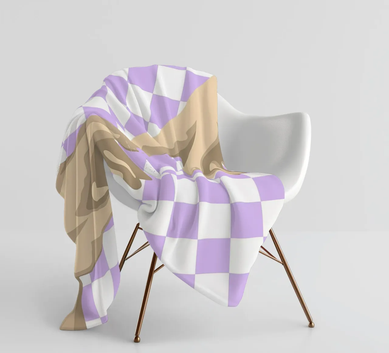 Creation of Adam Hands | Minimalist Graphic Print fleece blanket by NorwesClub