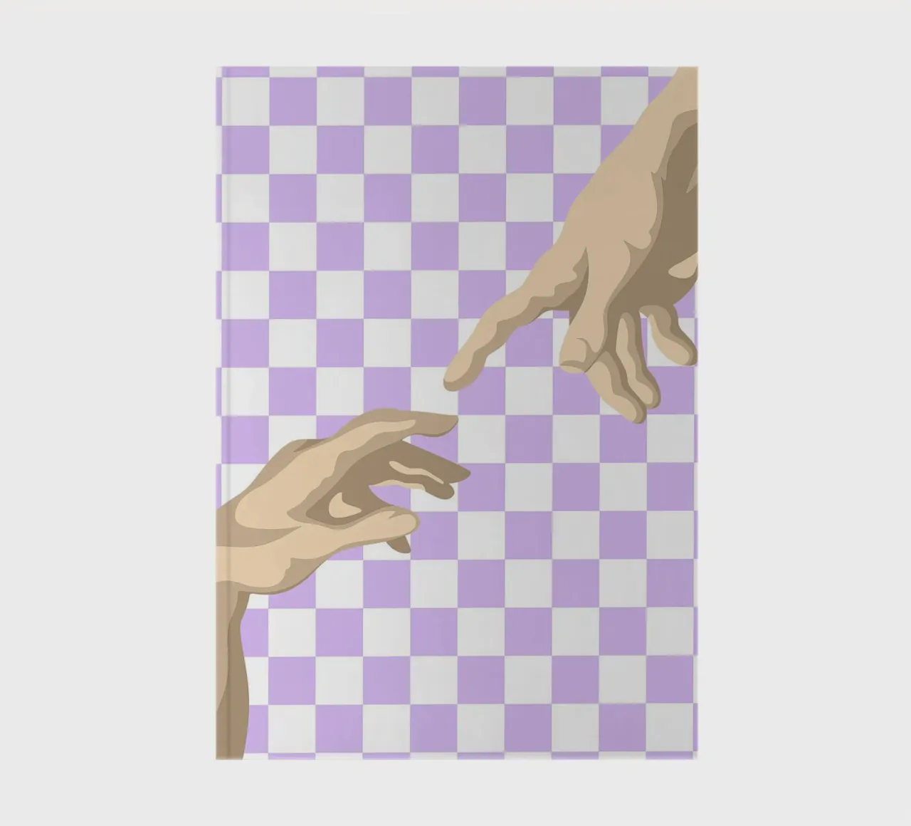 Creation of Adam Hands | Minimalist Graphic Print notebook by NorwesClub