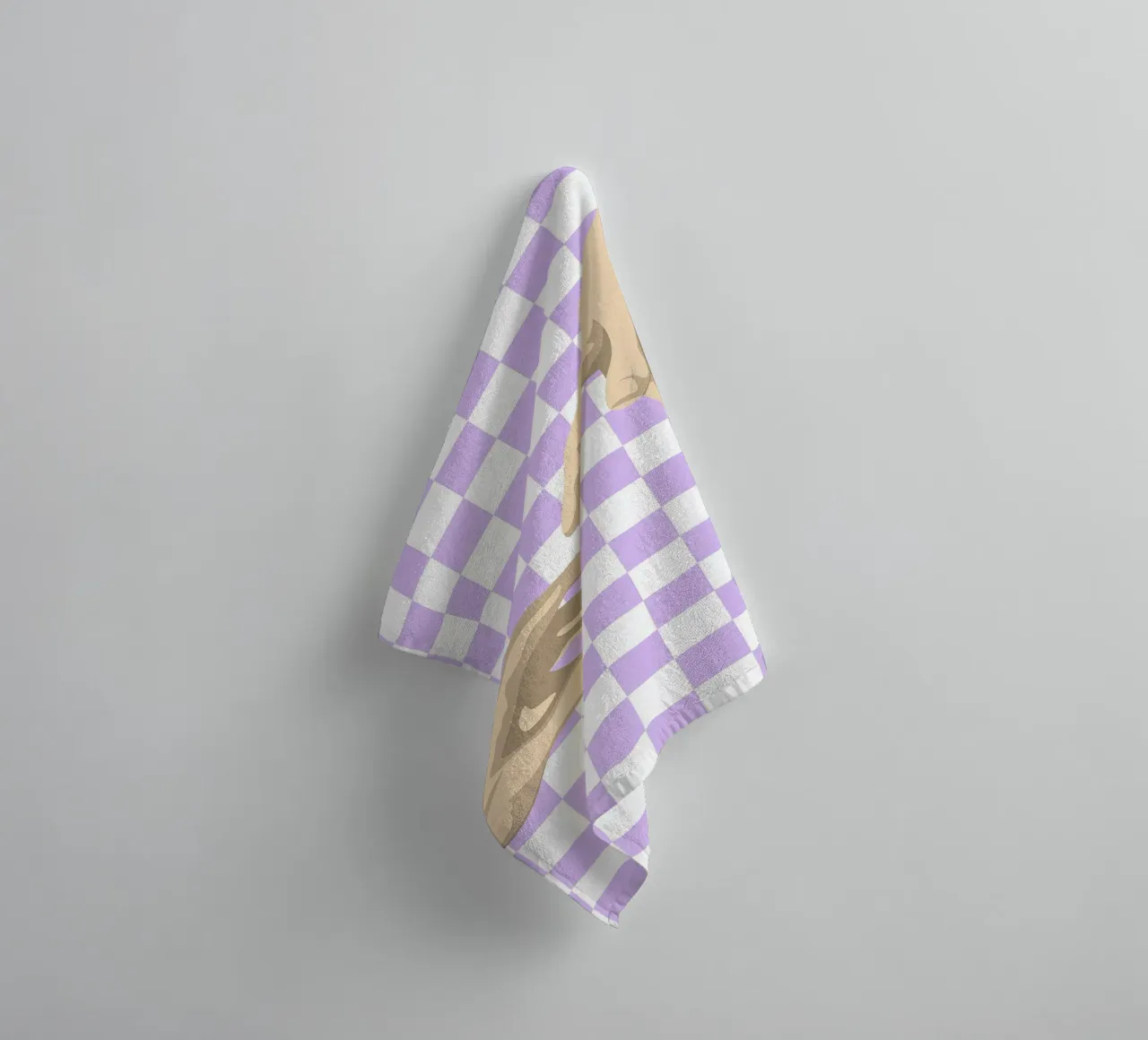 Creation of Adam Hands | Minimalist Graphic Print towel by NorwesClub