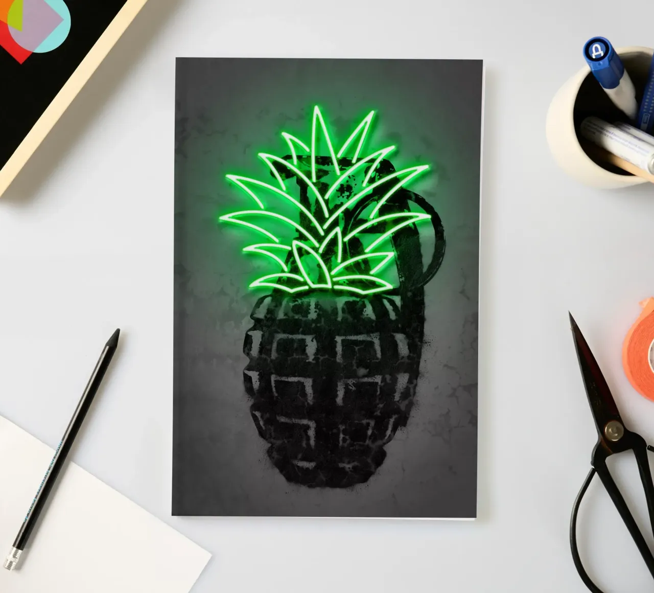 Pineapple notebook by Octavian