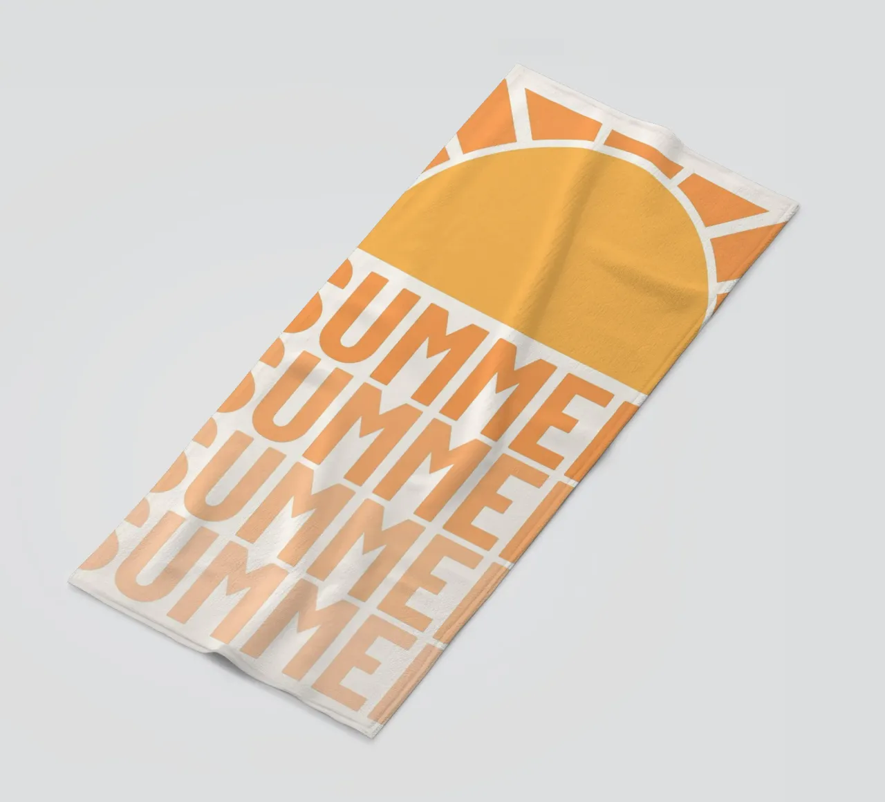 Minimalist Summer Sun Print | Aesthetic Graphic Art beach towel by NorwesClub