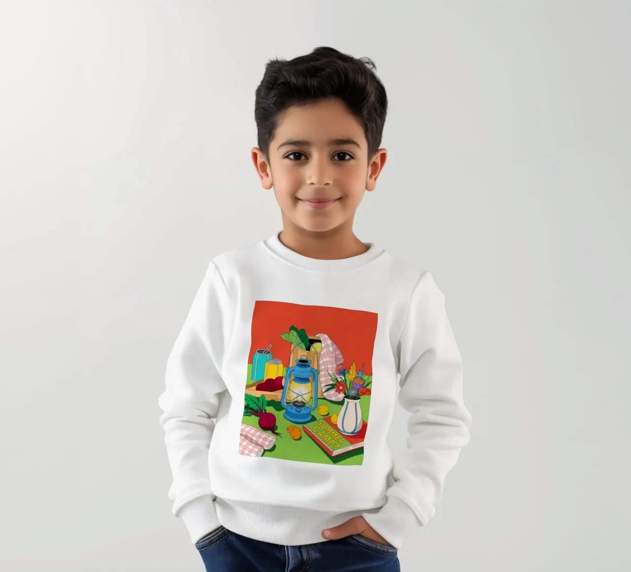 Rustic Charm kids sweatshirt by Murni Strokes