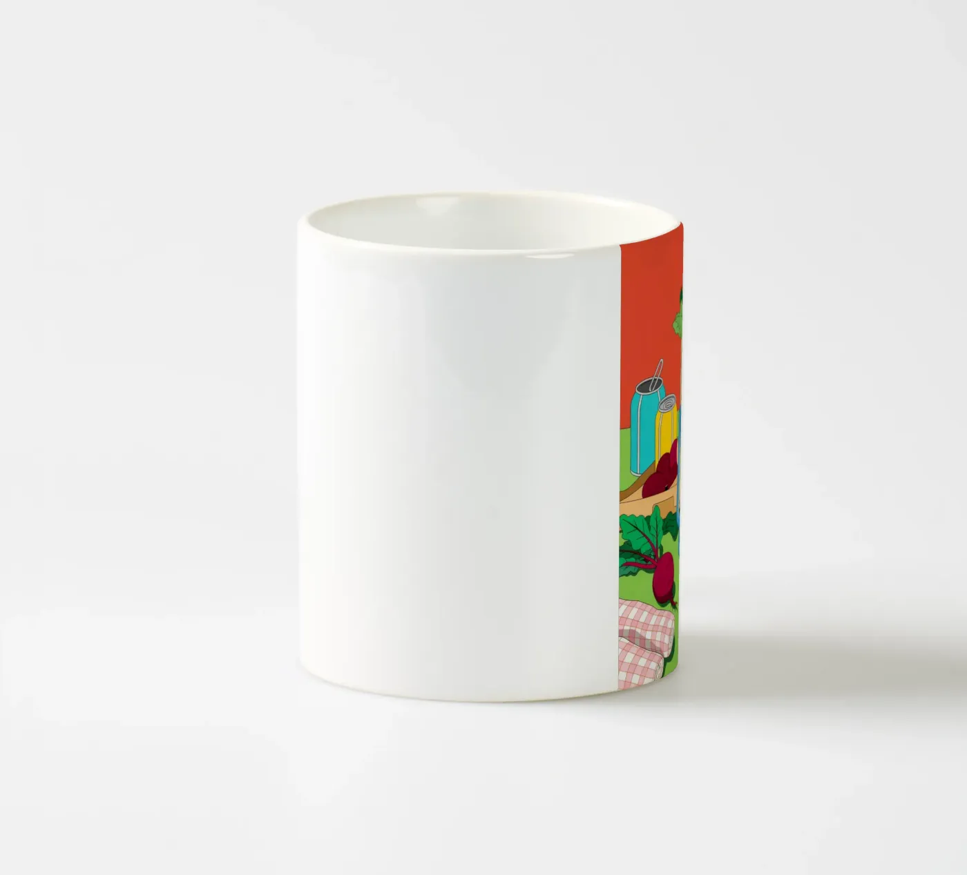 Rustic Charm ceramic mug by Murni Strokes