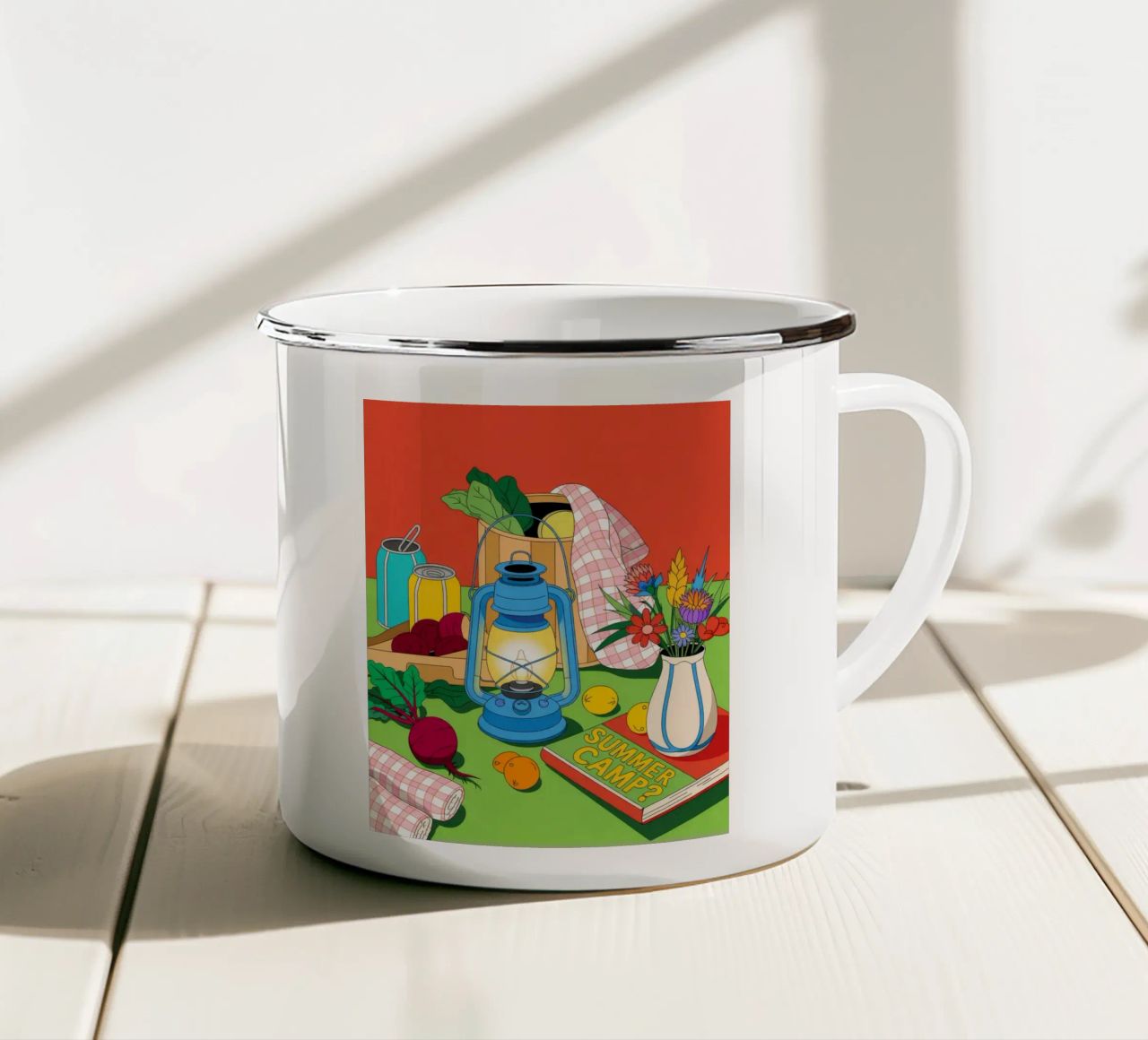 Fascino rustico tazza in smalto da Murni Strokes