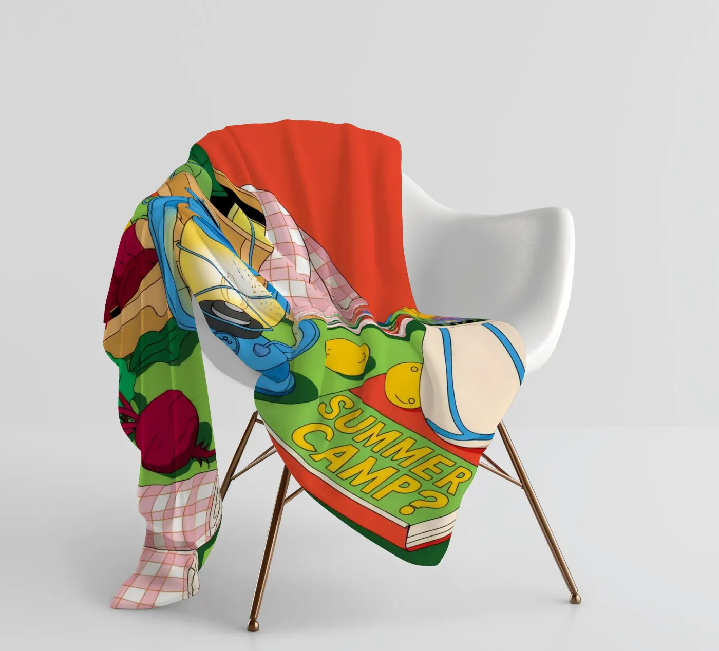Rustic Charm fleece blanket by Murni Strokes