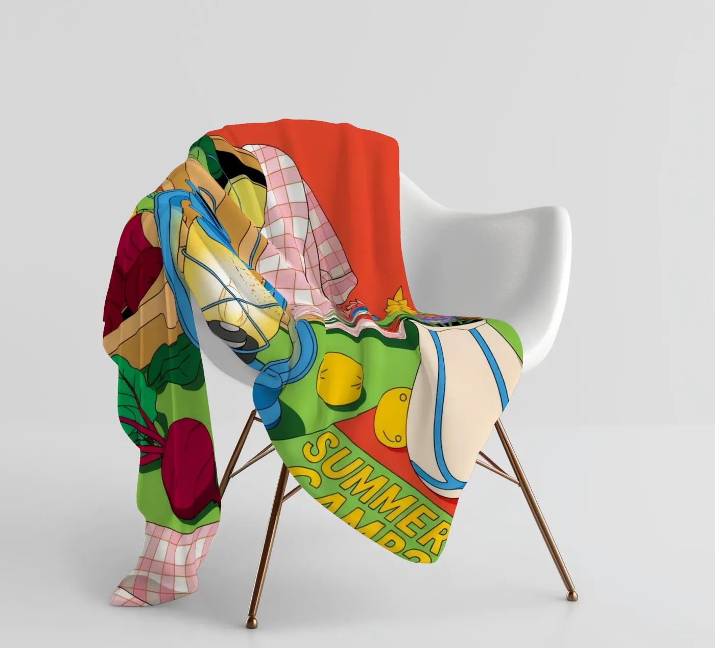 Rustic Charm fleece blanket by Murni Strokes