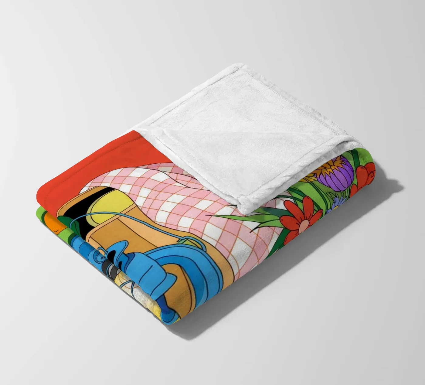 Rustic Charm fleece blanket by Murni Strokes