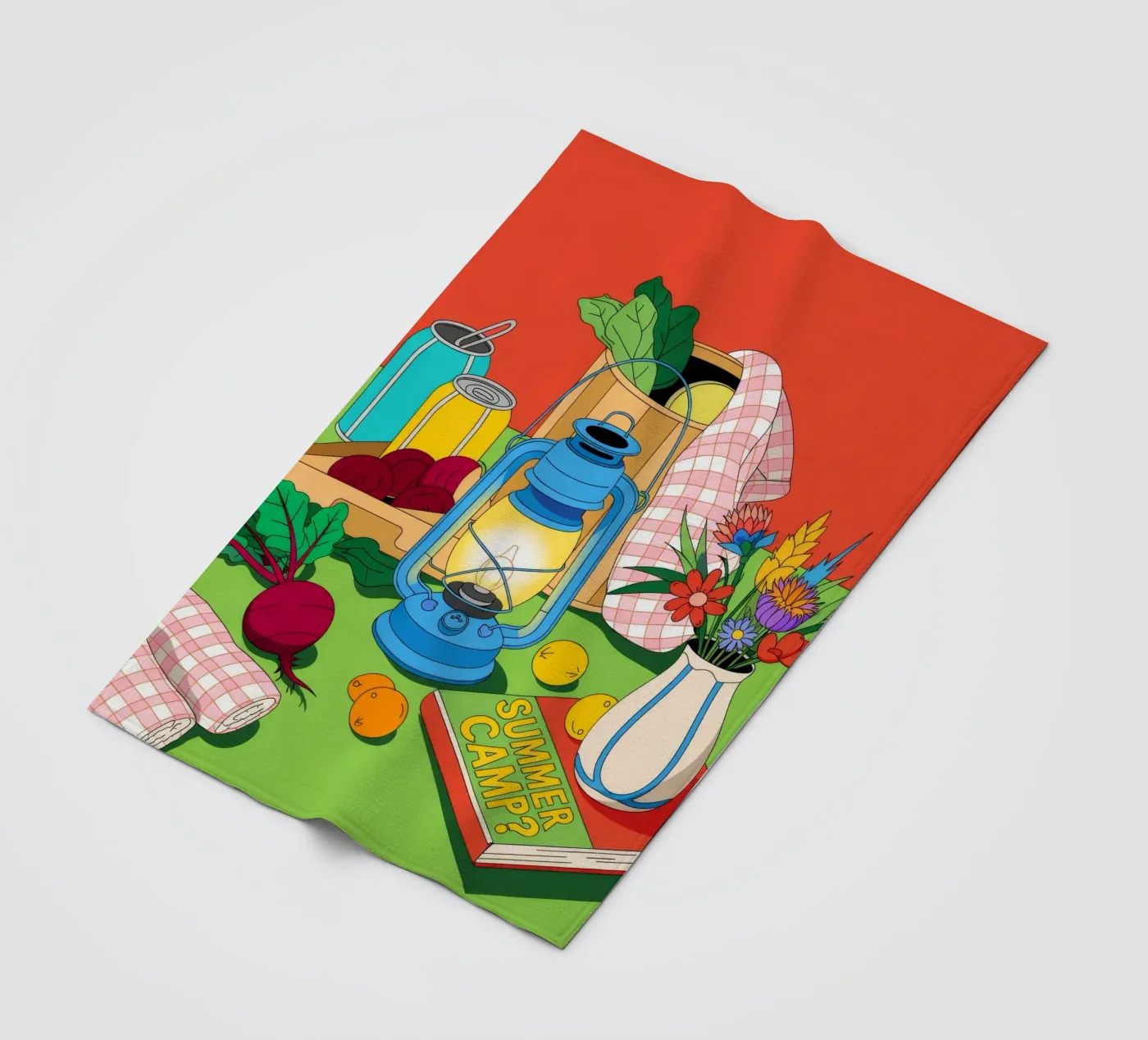 Rustic Charm fleece blanket by Murni Strokes