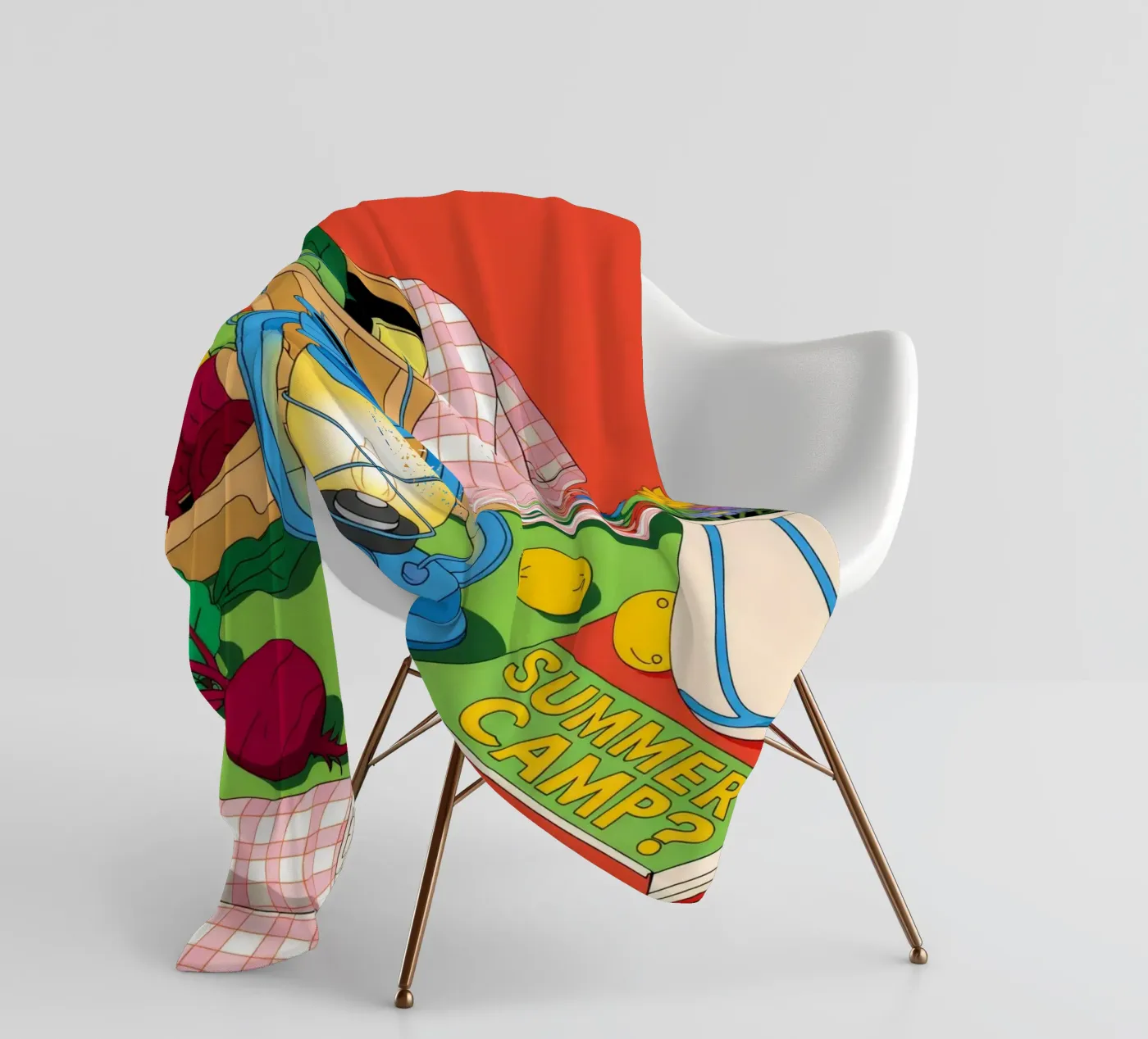 Rustic Charm fleece blanket by Murni Strokes