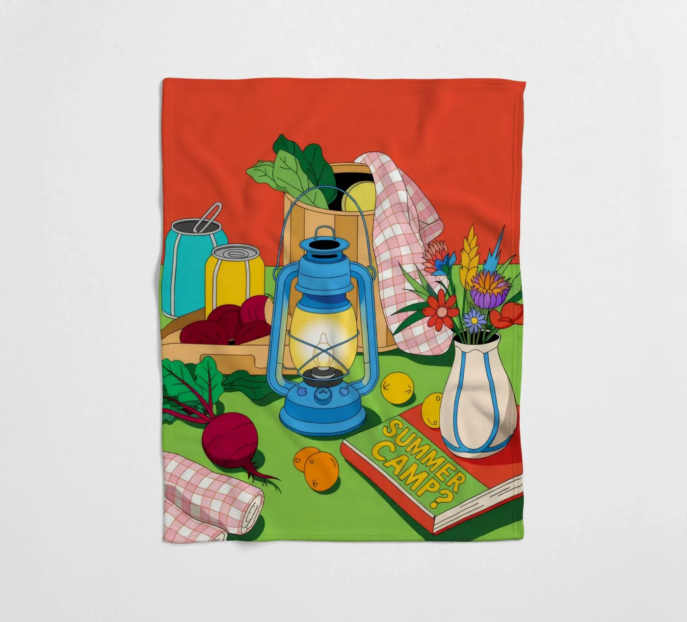 Rustic Charm fleece blanket by Murni Strokes