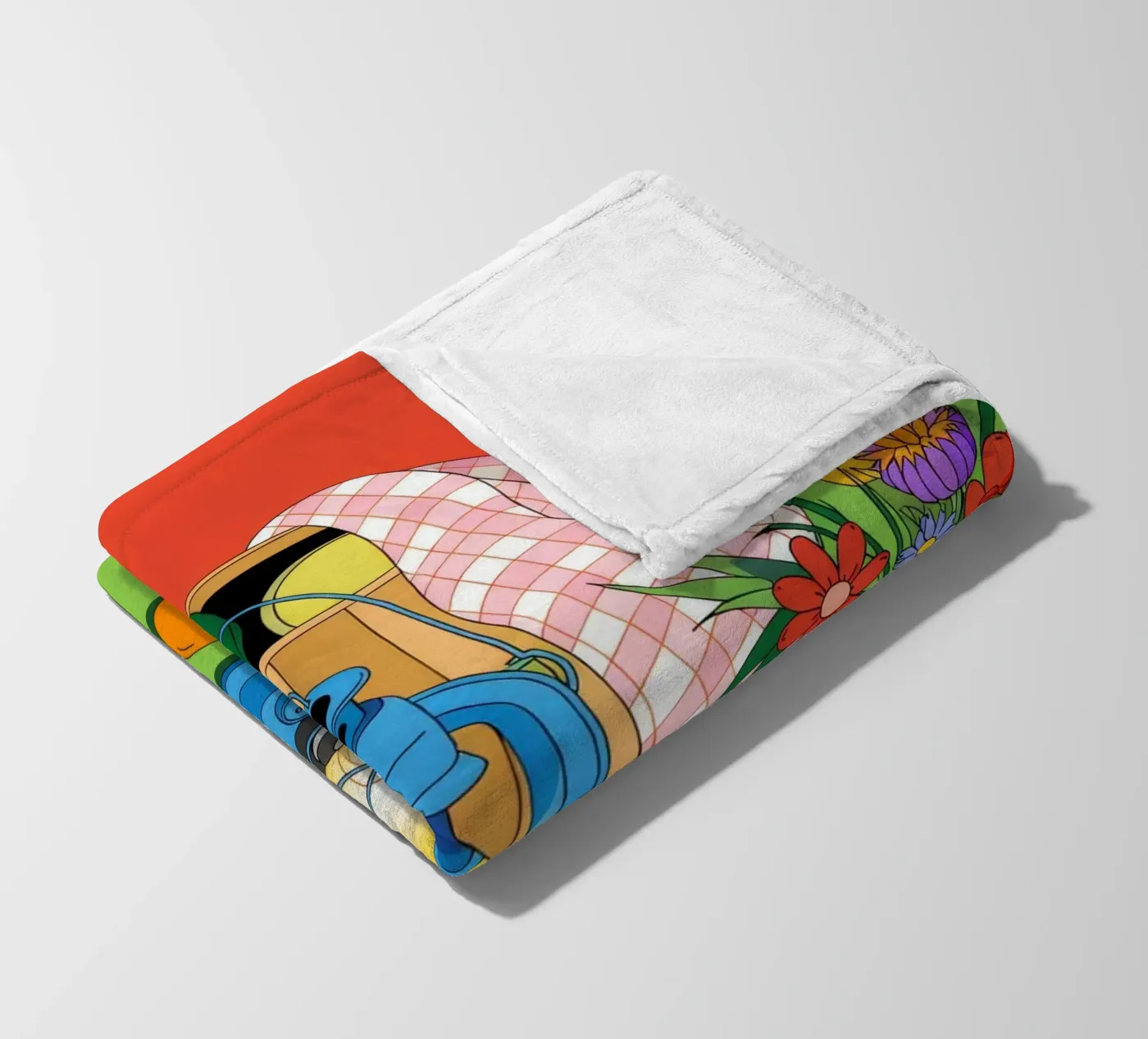 Rustic Charm fleece blanket by Murni Strokes