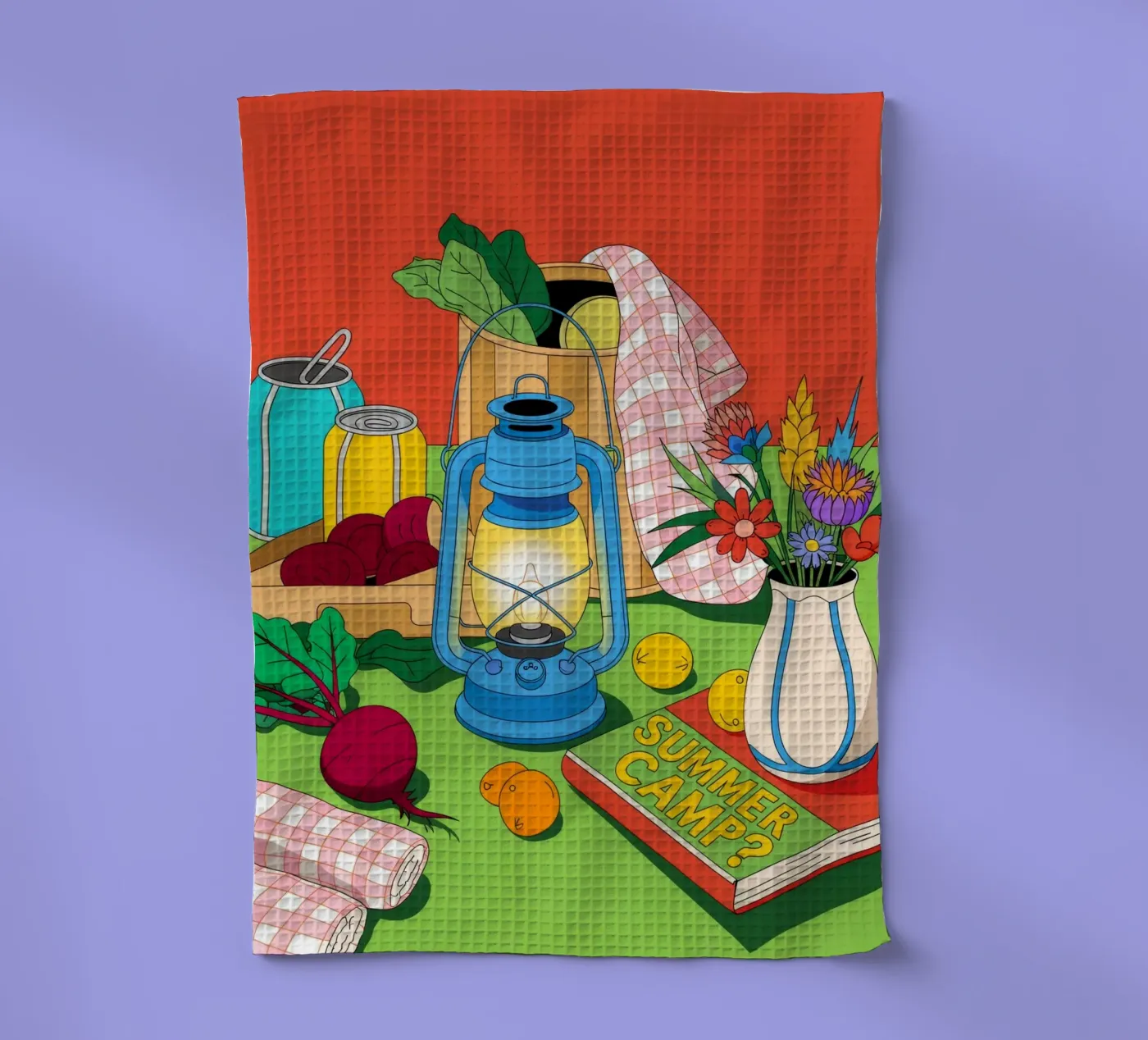Rustic Charm tea towel by Murni Strokes