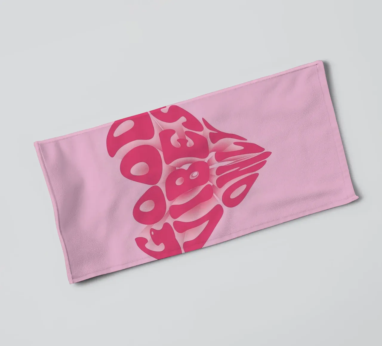 Good Vibes Only Print | Pink Aesthetic Wall Art towel by NorwesClub