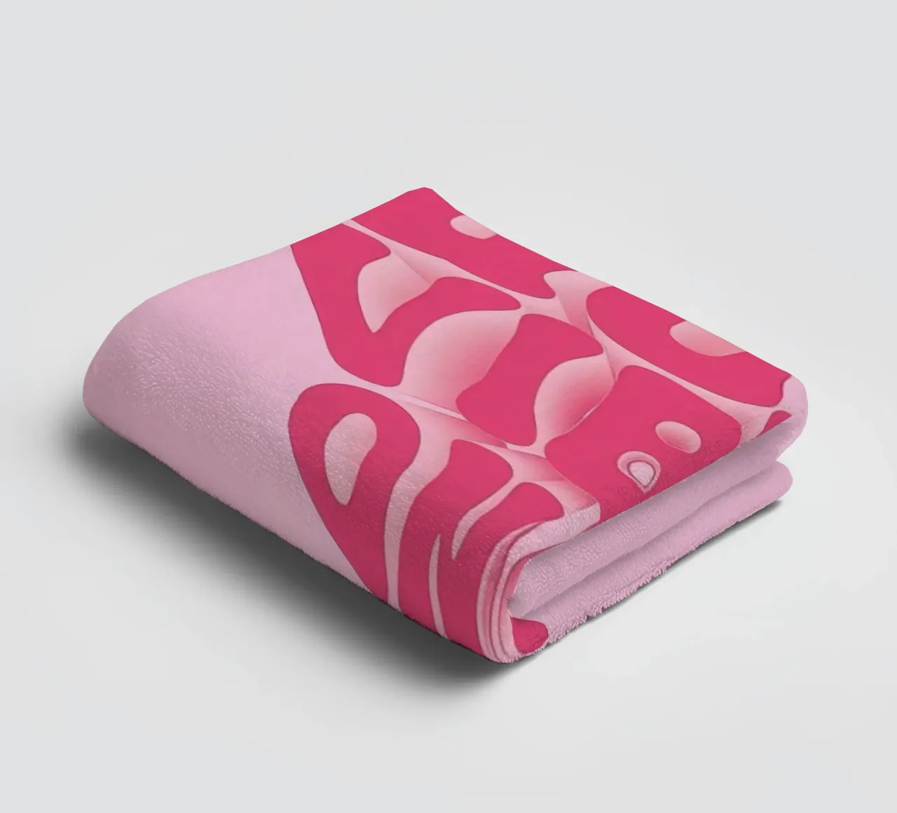 Good Vibes Only Print | Pink Aesthetic Wall Art towel by NorwesClub