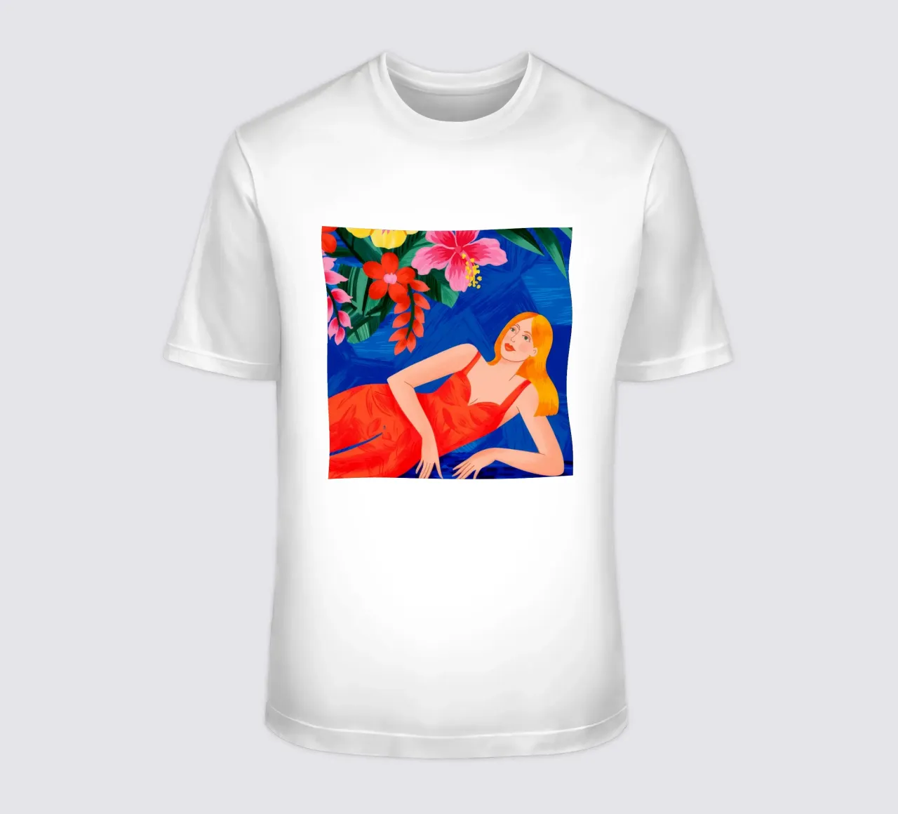 Tropische ontspanning t-shirt van Murni Strokes