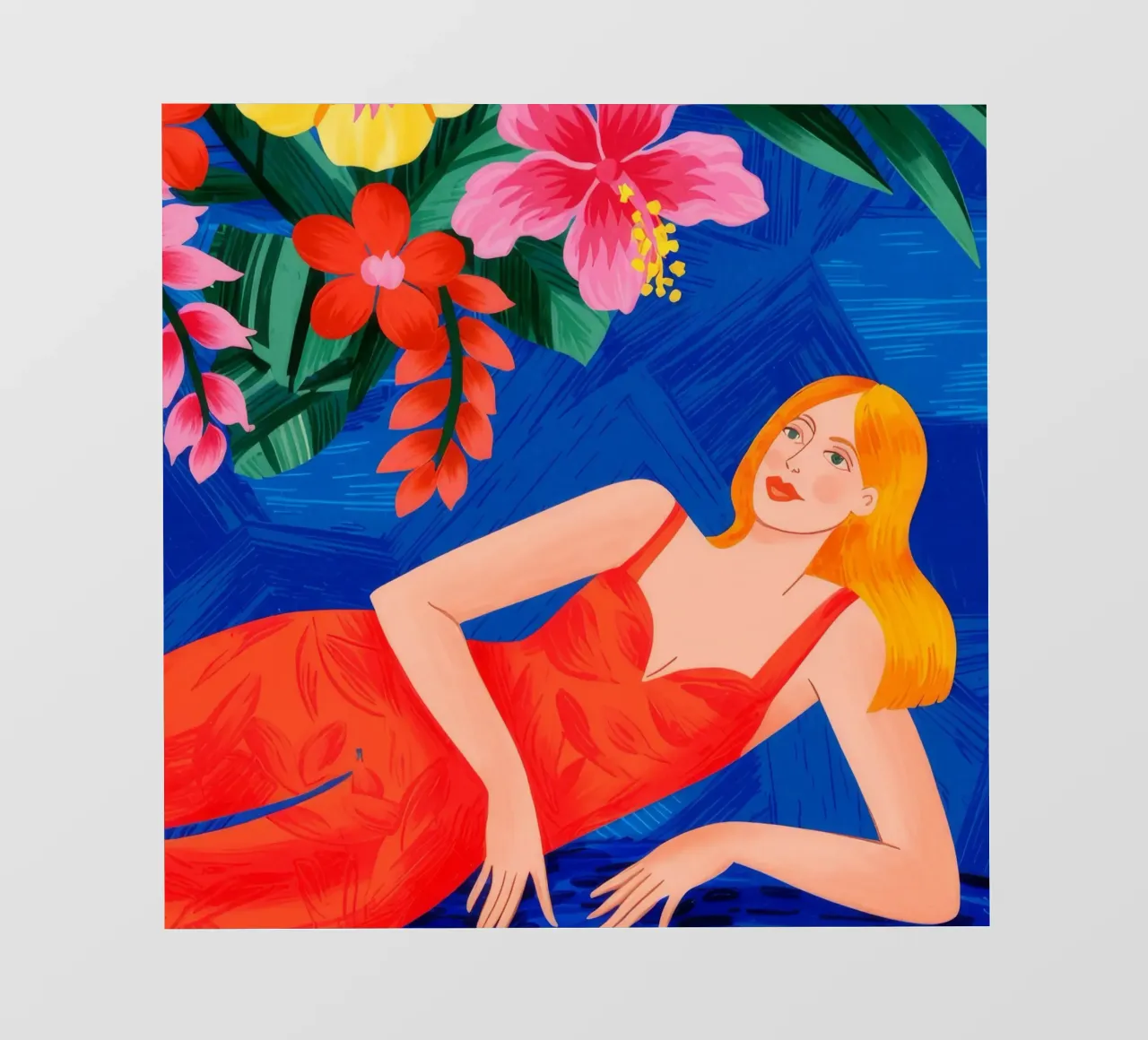 Tropical Relaxation pvc cover by Murni Strokes