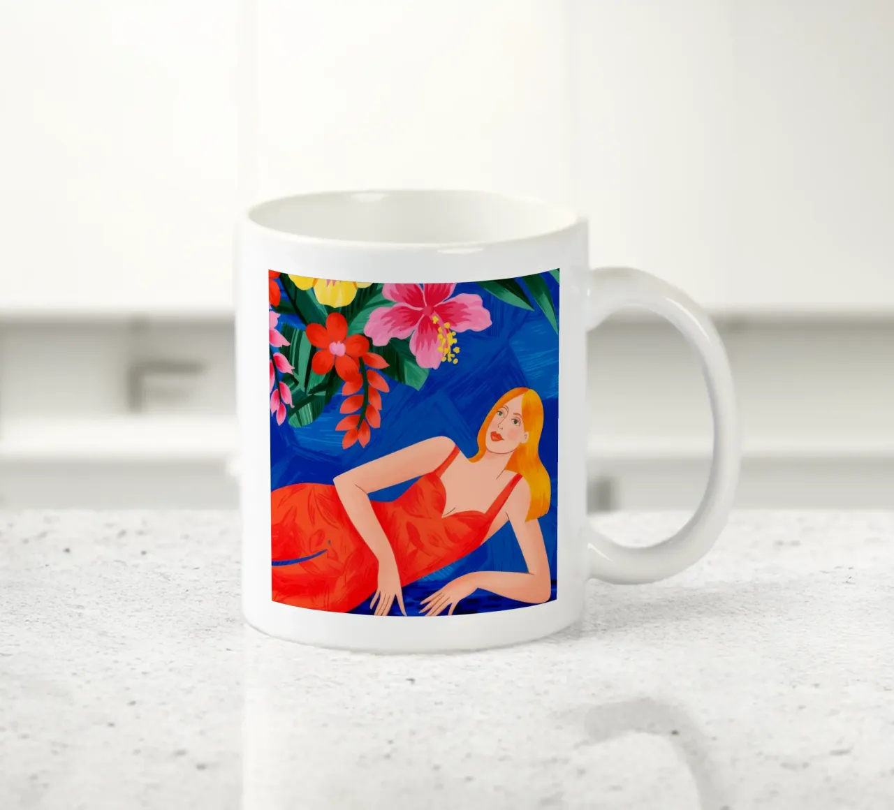 Relax tropicale tazza in ceramica da Murni Strokes