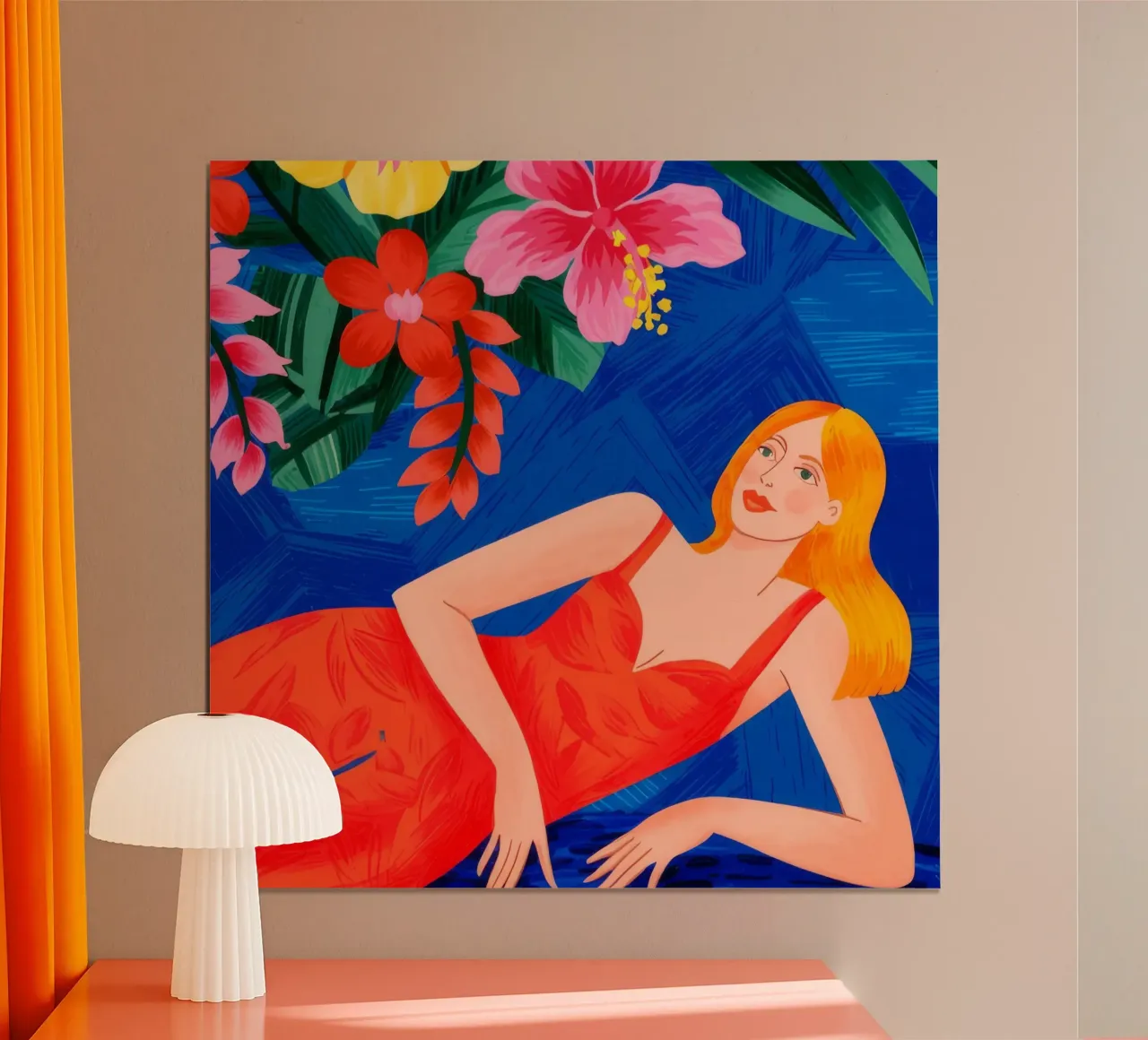 Tropical Relaxation poster by Murni Strokes