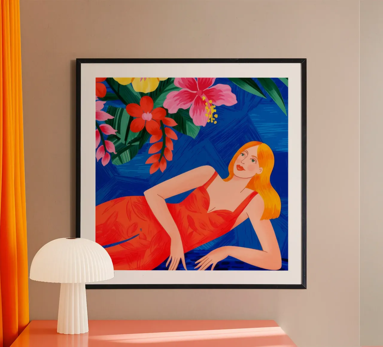 Tropical Relaxation poster by Murni Strokes