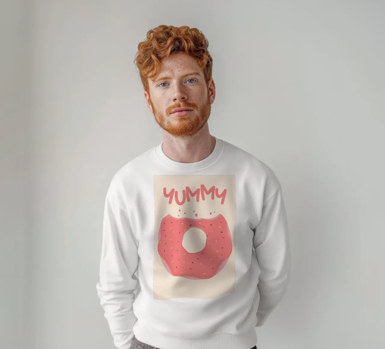 Leckerer Donut-Druck | Ästhetische Lebensmittelkunst Sweatshirt von NorwesClub