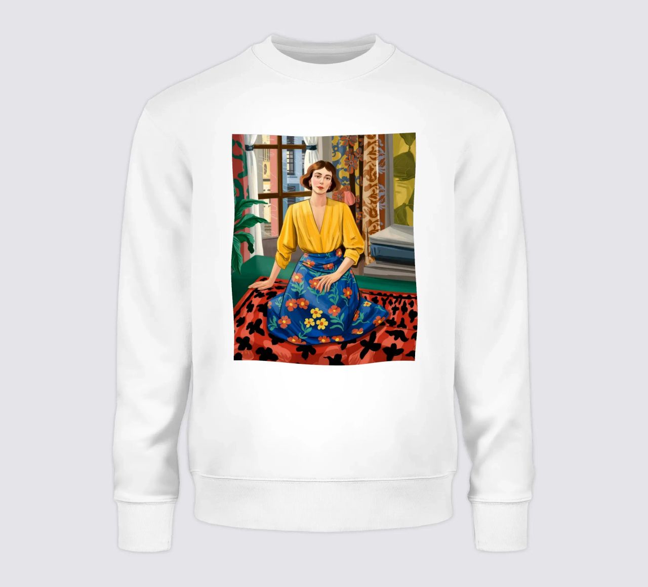 Contemplación artística sudadera de Murni Strokes