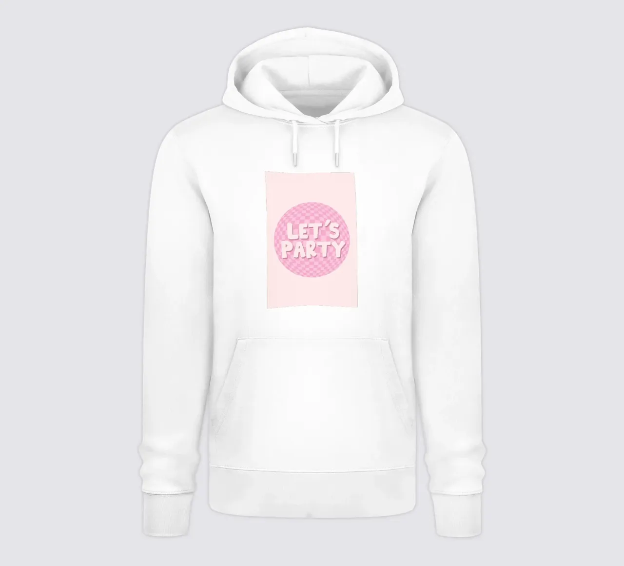 Lets Party Print | Retro Checkerboard Art sudadera con capucha de NorwesClub